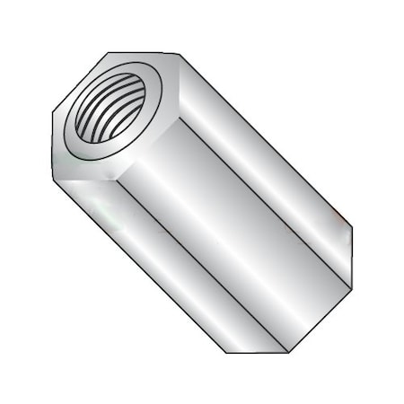 Newport Fasteners Hex Standoff, #4-40 Thrd Sz, 1-1/8 in L, Aluminum Plain, 3/16" Hex W, 1000 PK 542266